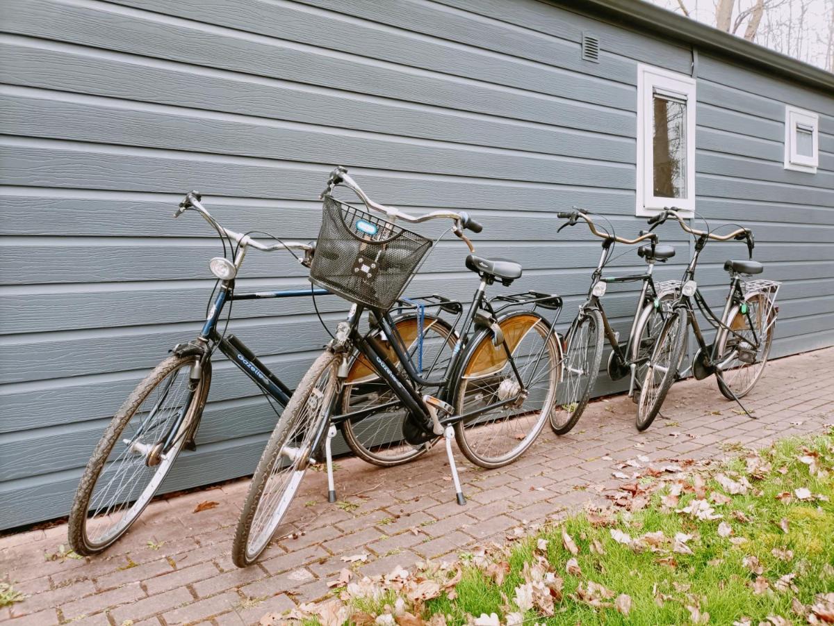 4P Chalet Tolve Met 4 Fietsen Vlakbij Natuurgebieden Drents Friese Wold, Fochteloerveen En Gevangenisdorp Veenhuizen Oosterwolde  Kültér fotó